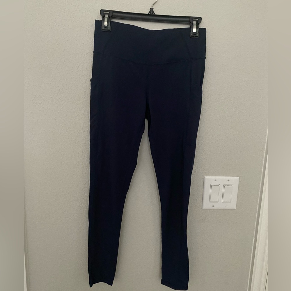 Prana leggings, navy, size medium
